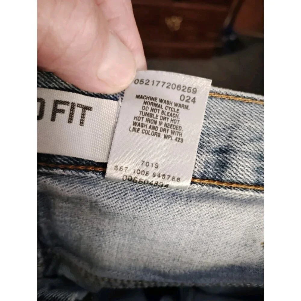 Levis 550 Jeans Mens 38x34 Blue Relaxed Fit Tapered Leg Denim